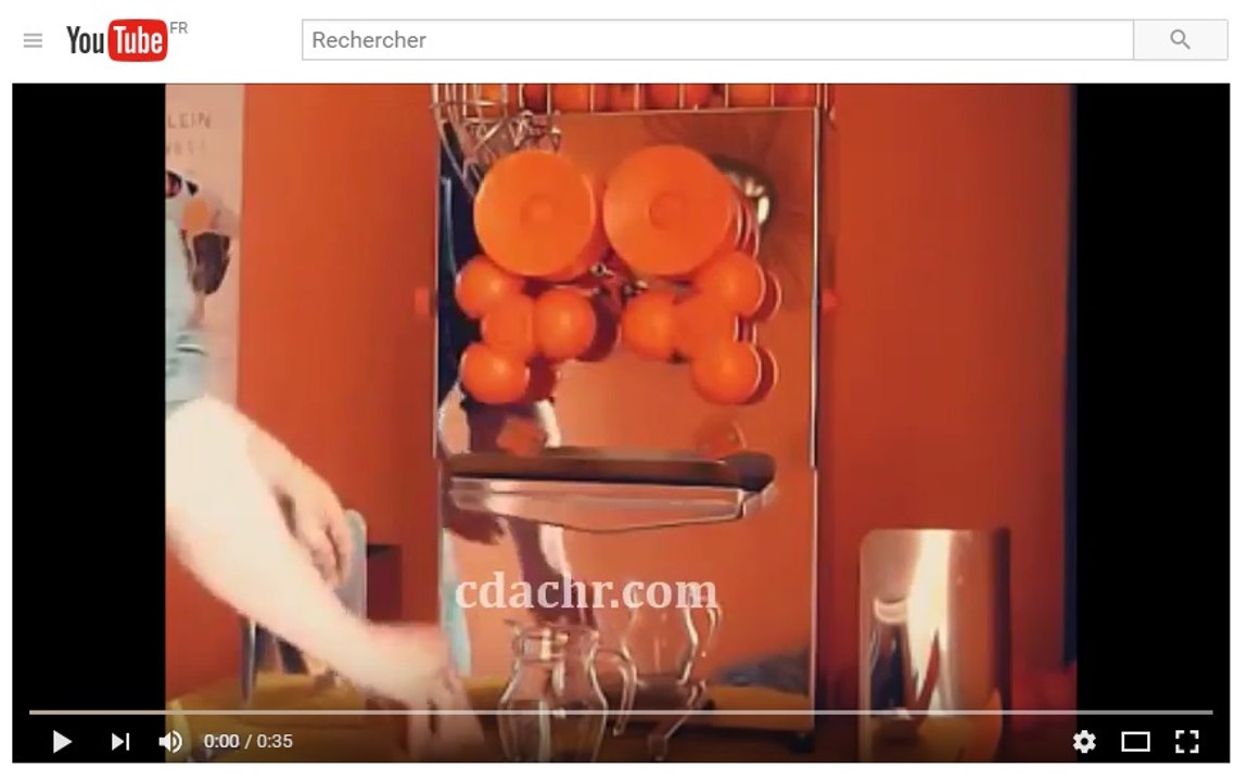 Presse agrumes automatique professionnels - jus d'orange frais pressé (cdachr.com)