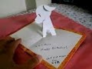 Paper craft : dog pop up card tutorial.