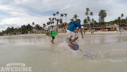 Epic skimboarding session! ¦ People are Awesome