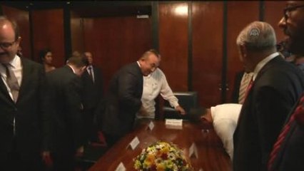 Çavuşoğlu - Sri Lanka Parlamentosu Başkanı Jayasuriya Görüşmesi