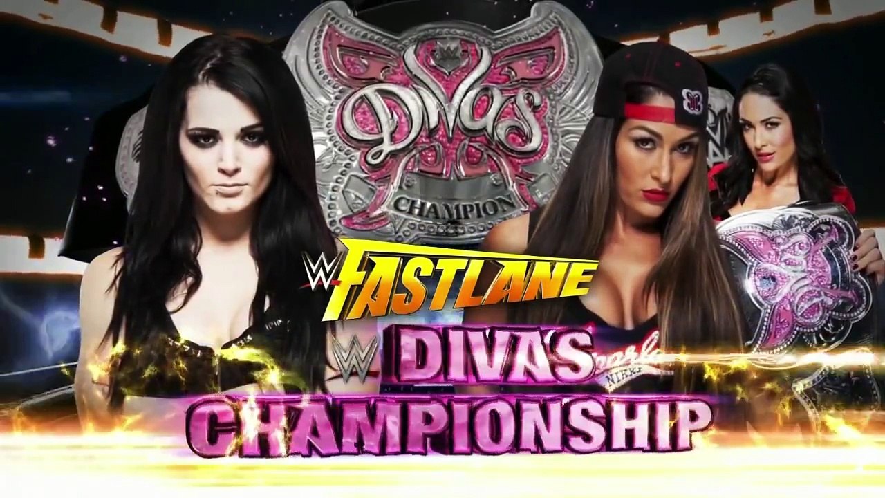 WWE Smackdown 01 29 15 Bella Twins Paige Backstage Segment