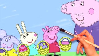 Peppa Pig Coloring Book Peppa, Rebecca Rabbit, Emily Elephant, Freddy Fox Easter Egg Hunt