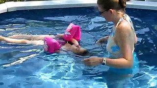 Kyli swims by herself 8-19-20