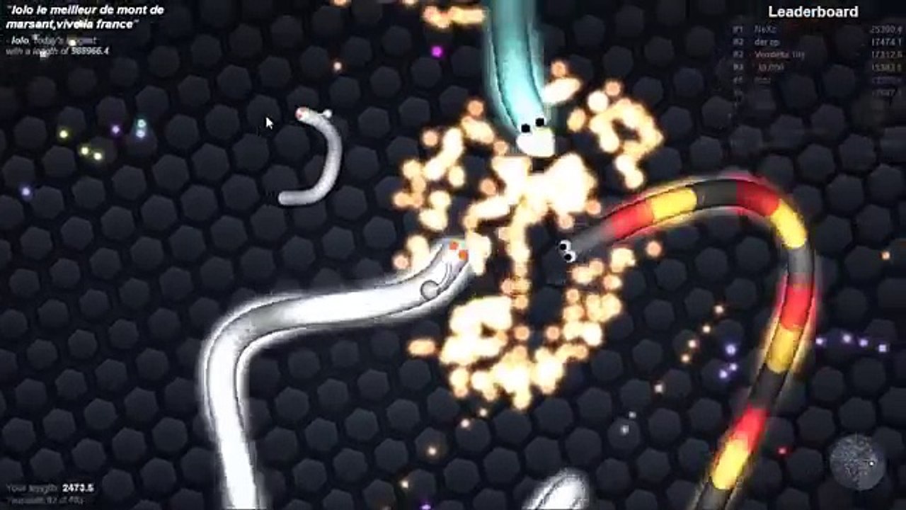 NOOB VS  PRO   Slither io - DE WolBi