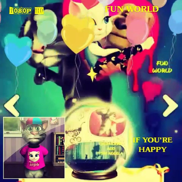 Talking Tom Cat singing If You Are Happy
