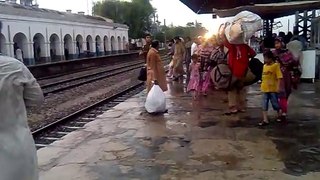 Pakistan Railways 8 Down Tezgam  Train in Rain