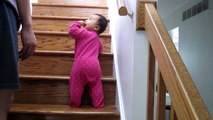 Elliot Climbing the Stairs on September 24, 2011
