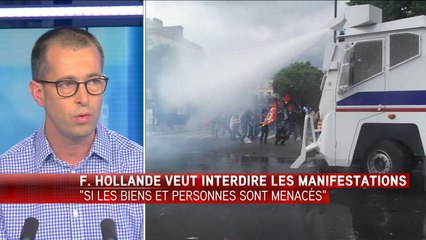 Loïc Travers (syndicat Alliance) à propos du canon à eau : "C'est le premier degré de réponse qu'on devrait avoir" - Le 15/06/2016 à 15h00