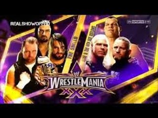 WWE Wrestlemania 30: The Shield vs Kane and New Age Outlaws