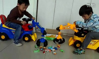 Children  Puzzle 健身 Toys 工程 car ，部分 Play 法演示   311 toy12.com