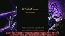 Read here Game Theory for Economic Analysis Economic Theory Econometrics and Mathematical