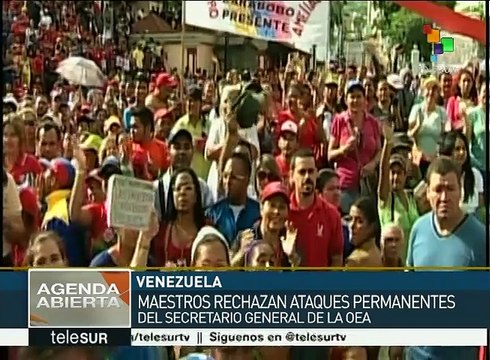 Estudiantes y profesores rechazan injerencias contra Venezuela