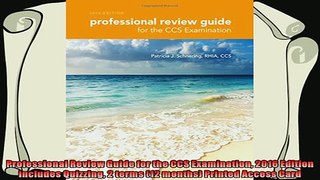 best book  Professional Review Guide for the CCS Examination 2016 Edition includes Quizzing 2 terms