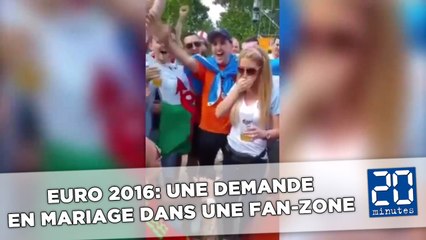 Euro 2016: Une demande en mariage dans une fan-zone