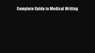 Download Complete Guide to Medical Writing PDF Free