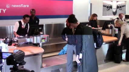 Renee Zellweger and Doyle Bramhall at Los Angeles airport