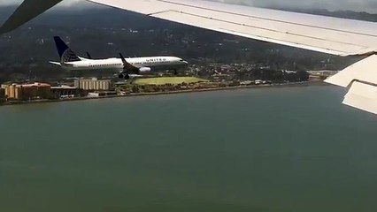 Dos aviones aterrizaron de manera simultanea en un aeropuerto