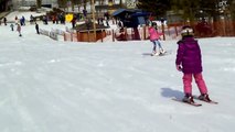 Sunnie and Sarah skied at Chicopee 1