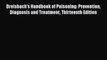 [Download] Dreisbach's Handbook of Poisoning: Prevention Diagnosis and Treatment Thirteenth