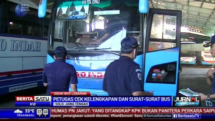 Armada Bus Mudik Lebaran Diperiksa Kelengkapan Surat
