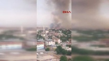 Diyarbakır Silvan'da Trafo Patladı 100 Dönüm Ekili Alan Yandı