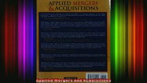 READ book  Applied Mergers and Acquisitions Full Free