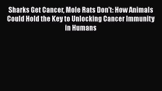 Read Sharks Get Cancer Mole Rats Don't: How Animals Could Hold the Key to Unlocking Cancer