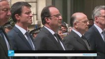 فرنسا: الرئيس وأعضاء الحكومة يقفون دقيقة صمت على أرواح الشرطي ورفيقته