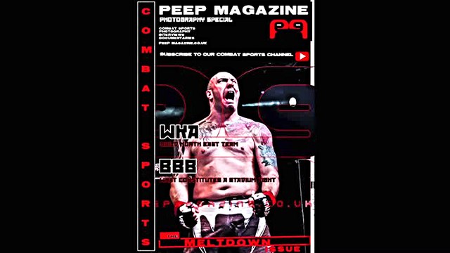 COMBAT SPORTS MAGAZINE / PHOTOJOURNALISM / PEEP MAGAZINE / 58 pages /