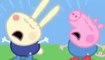 Peppa pig Family Crying and Little George jump Zoe Zebra jump Little Rabbit jump video snippet