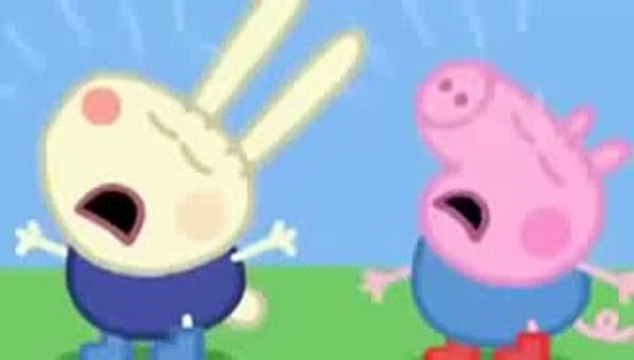 Peppa pig Family Crying and Little George jump Zoe Zebra jump Little Rabbit jump video snippet