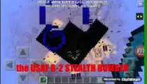 Minecraft build USAF B-2 STEALTH BOMBER