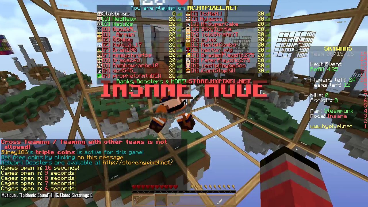 [Rediff] Minecraft Hypixel - Live - 15/06/2016 - Wadj0s