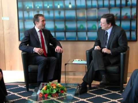 BARROSO ME RASMUSEN KOSOVA NE QENDER TE BISEDIMEVE MES BE DHE NATO LAJM