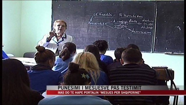 PUNESIMI I MESUESVE PAS TESTIMIT,MAS DO TE HAPE PORTALIN “MESUES PER SHQIPERINE” LAJM