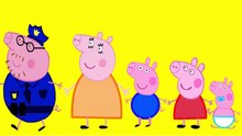 Peppa Pig and George Painted police car Finger Family Nursery Rhymes Lyrics new episode Parody