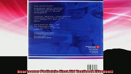 Free PDF Downlaod  Heartsaver Pediatric First Aid Textbook Student  DOWNLOAD ONLINE