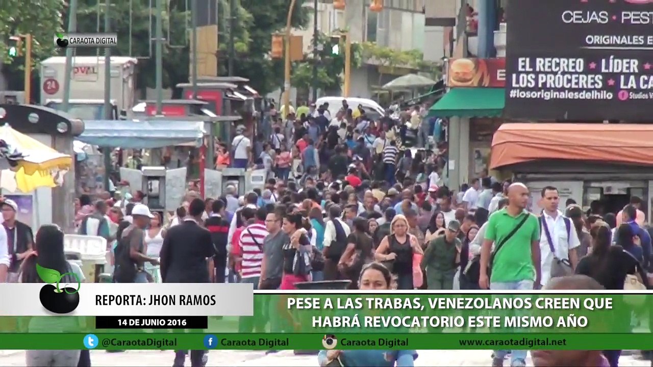 Venezolanos siguen esperanzados en que habrá revocatorio este mismo año
