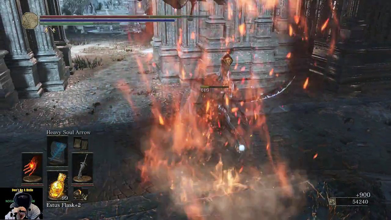 Dark Souls 3 Part 11c Irithyll of the Boreal Battle Boss as Sorcerer