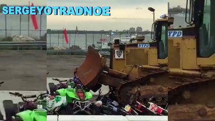 УНИЧТОЖЕНИЕ КОНТРАФАКТА МОТОЦИКЛ КВАДРОЦИКЛ.DESTRUCTION OF COUNTERFEIT Motorcycles ATVs