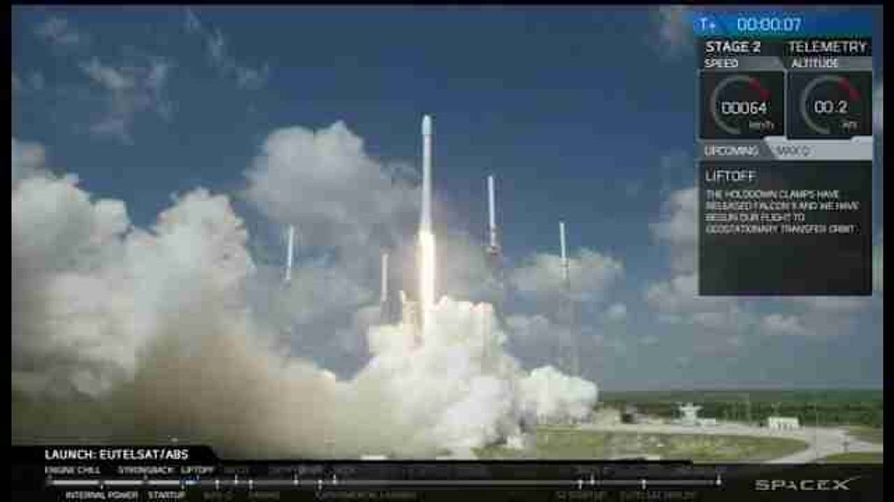 SpaceX pone en orbita dos satélites, uno para comunicaciones en Latinoamérica