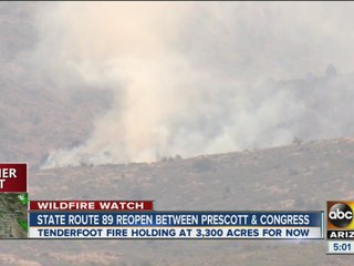State Route 89 reopen between Prescott and Congress