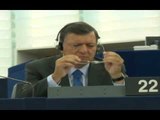 PARLAMENTI EUROPIAN BARROSO MBAN FJALIMIN PER SITUATEN E UNIONIT EUROPIAN LAJM