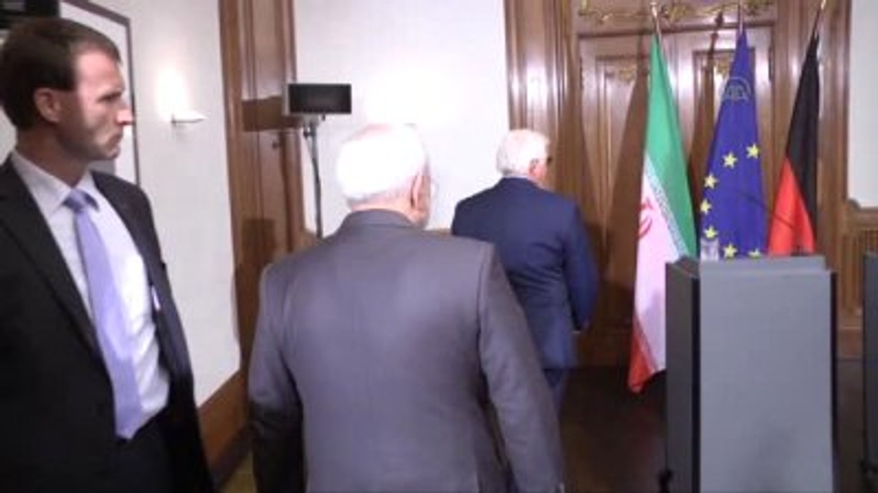 Almanya Dışişleri Bakanı Steinmeier - İran Dışişleri Bakanı Zarif - Berlin