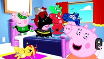 #Five Little #HULK Peppa Pig Jumping On The Bed | 5 little monkeys Coloring #Peppa #Nursery Rhymes