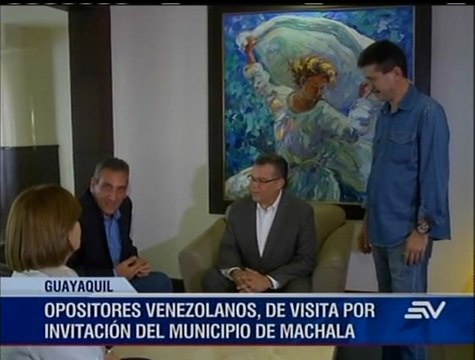 Políticos opositores venezolanos visitan Ecuador y denuncian situación política de su país