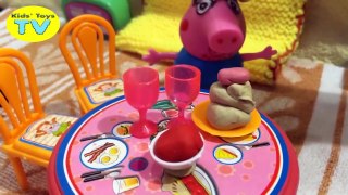 Peppa pig Toys Playset Pancakes Pizzeria Kitchen Play Doh Doctors Case picnic new compila