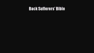 Read Back Sufferers' Bible PDF Free