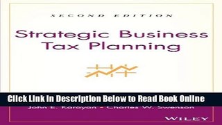 Download Strategic Business Tax Planning, Second Edition  Ebook Free