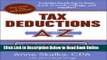 Read Tax Deductions A to Z for Health Care Professionals (Tax Deductions A to Z series)  Ebook Free